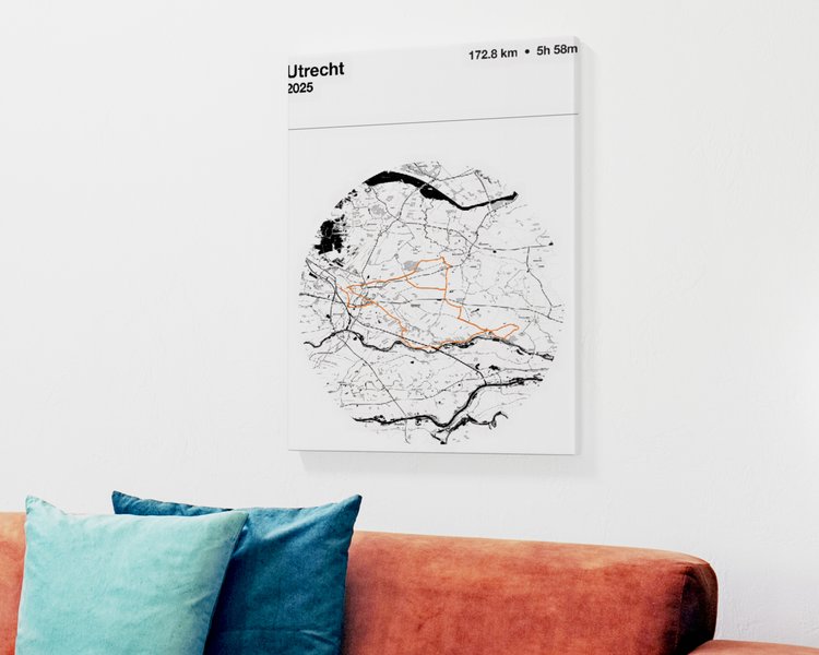 Canvas print with couch